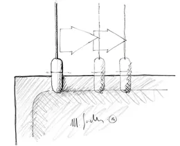 Baffle klempositie variabel