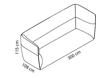 CB Sofa maatvoering