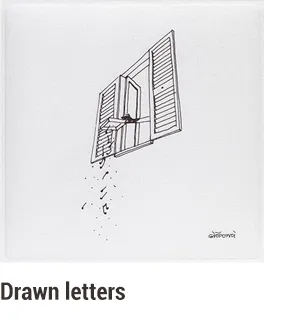 Snowsound Art Drawn Letters