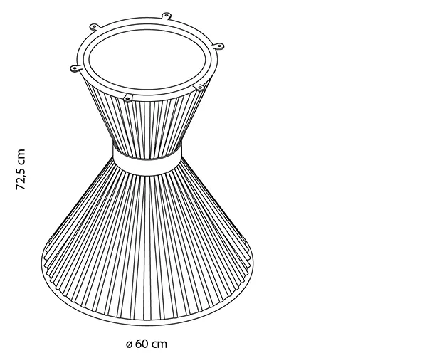 Lucrezio ronde tafel frame