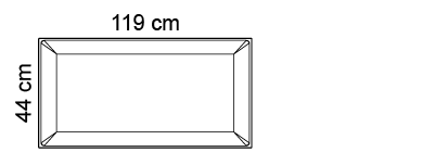 Paneel 44 x 119 cm
