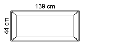 Paneel 44 x 139 cm