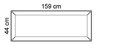 Paneel 44 x 159 cm