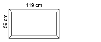 Paneel 59 x 119 cm