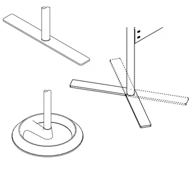 Mitesco Divider voeten vrijstaand