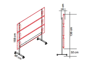 Mitesco Standing maatvoering