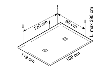 Oversize Lux 2 ledspots
