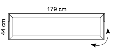 Tra Light paneel 44 x 179 cm