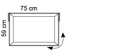 Tra Light paneel 59 x 75 cm