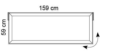 Tra Light paneel 59 x 159 cm