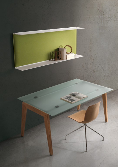 Blade akoestisch wandpaneel bureau